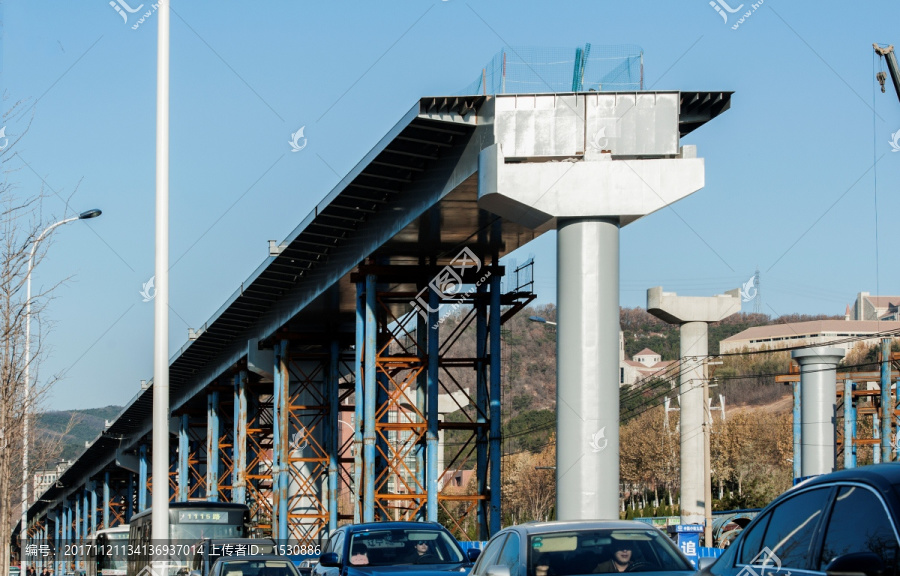 高架桥建筑工地