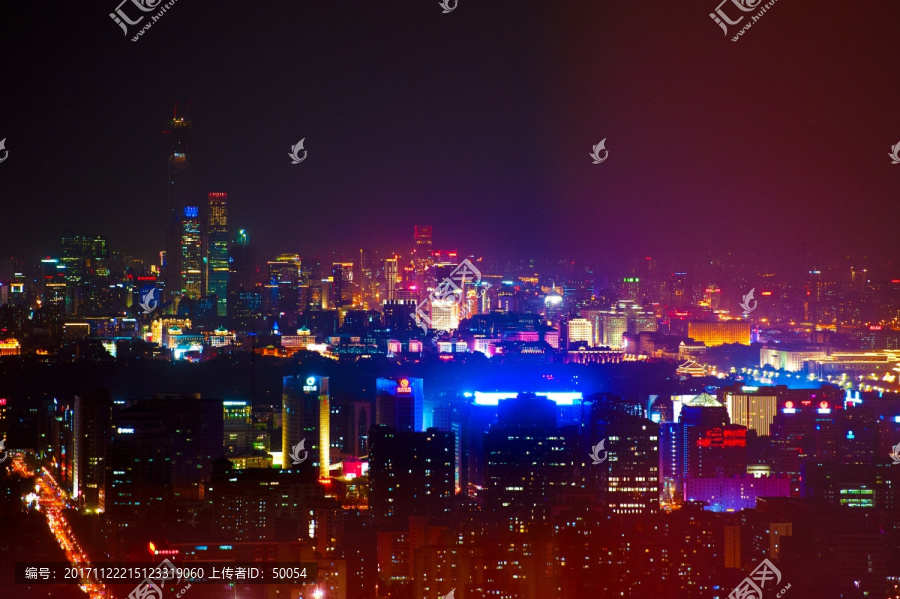 中国首都北京夜色