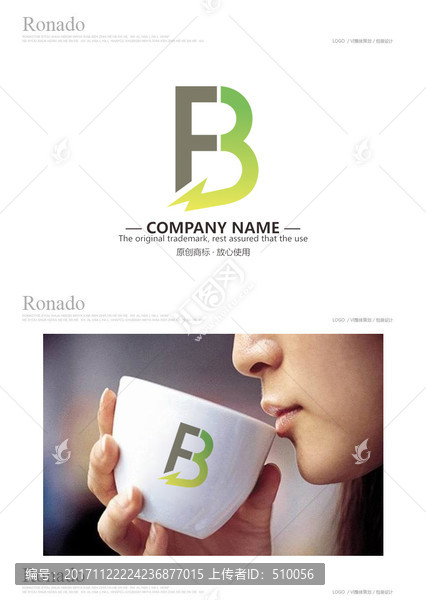 F,B,字母LOGO
