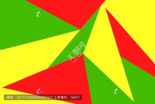 三角形紅綠黃彩色