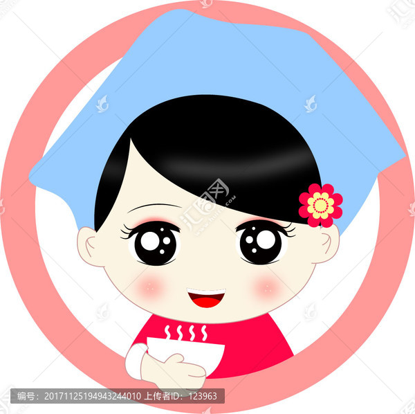 卡通女孩LOGO設(shè)計(jì)