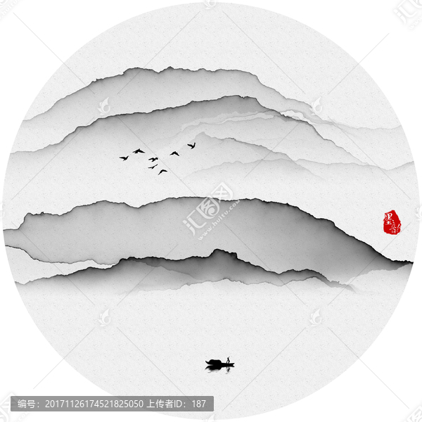 水墨畫,新中式水墨禪境掛畫
