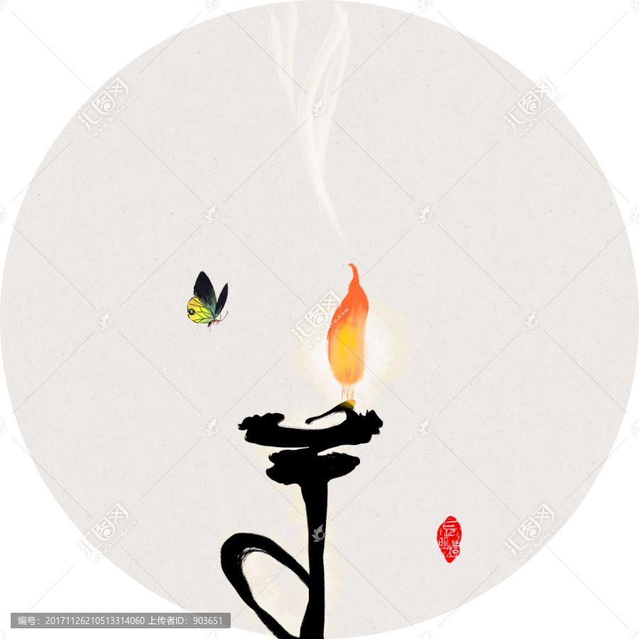 長明燈裝飾畫（tif分層）