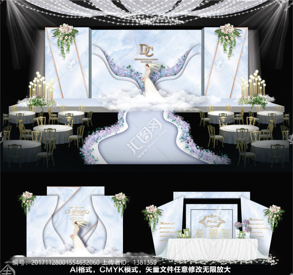 藍色婚禮,婚禮設計,婚禮