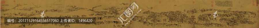 臨韋偃牧放圖絹本