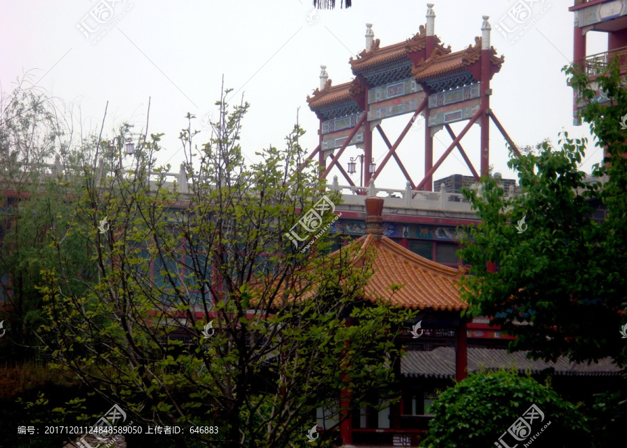 牌坊,仿古建筑,中信国安第一城