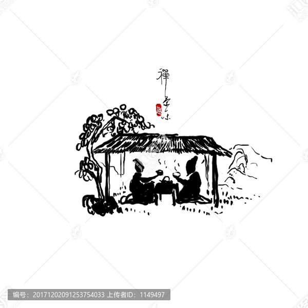 茶文化意境圖形,品茶