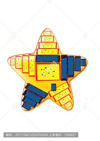 星星PS分層素材圖形設(shè)計印花