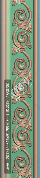 木線精雕圖,灰度圖,浮雕圖