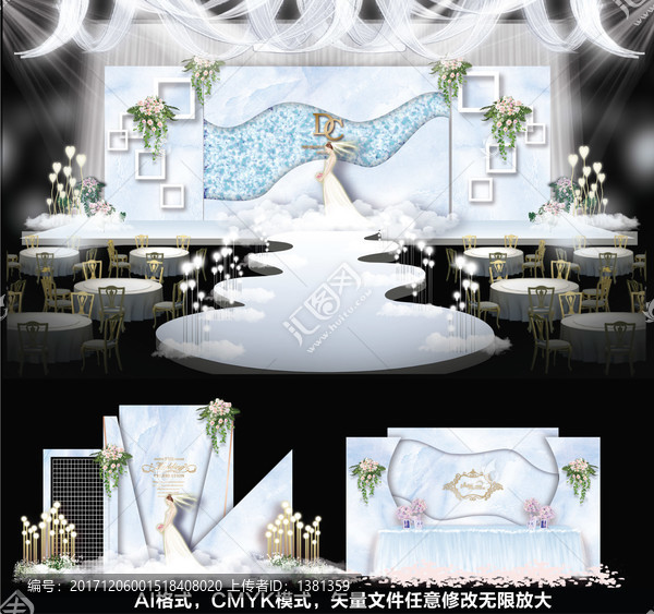 藍(lán)色婚禮,大理石婚禮,婚禮設(shè)計(jì)