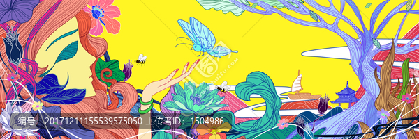 唯美插畫