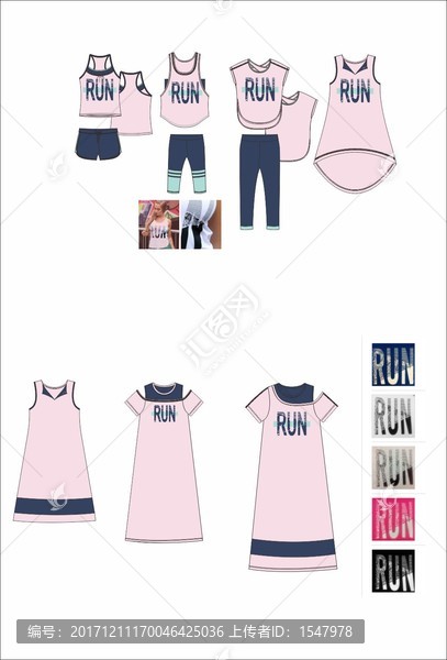 款式設(shè)計家居服女裝印花圖案