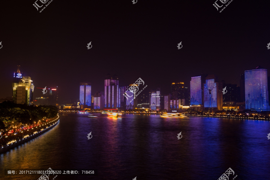 广州珠江两岸夜景