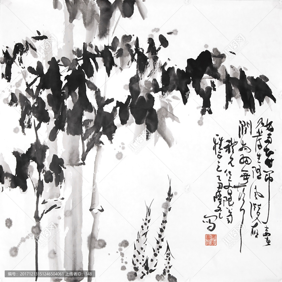 墨竹圖