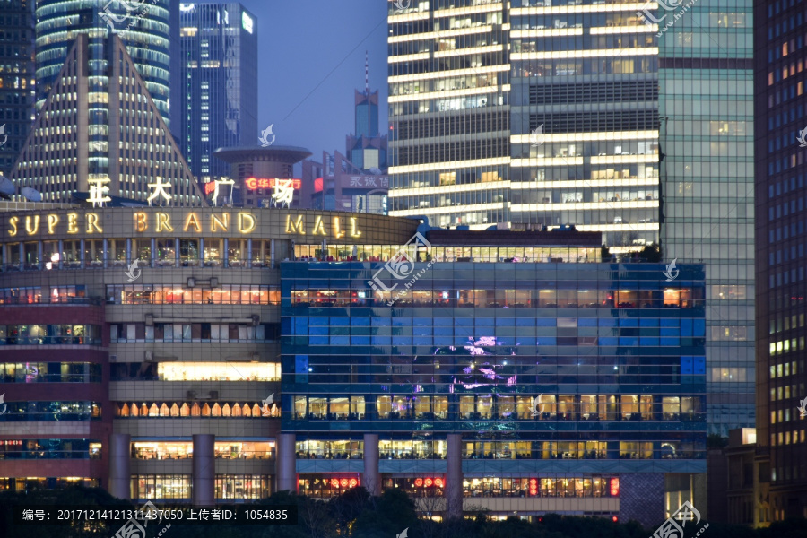 上海夜景,魔都夜景,摩天大楼