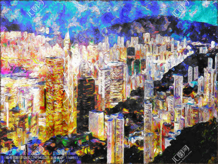 香港風(fēng)光風(fēng)景油畫