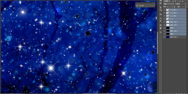 藍色星空圖