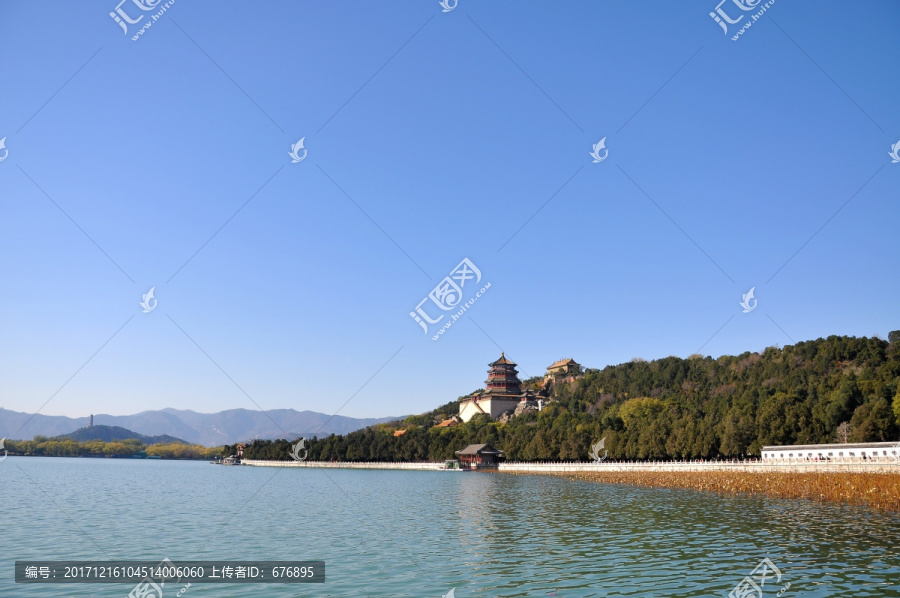 北京颐和园深秋景色