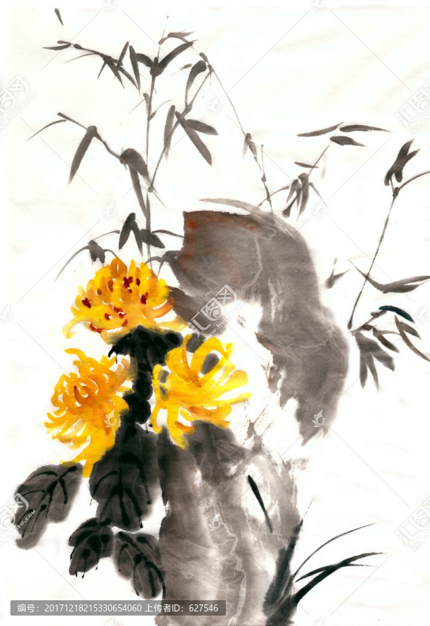 菊花竹子