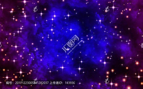 藍(lán)紫色星空