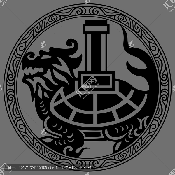 龍生九子霸下赑屃龜趺填下