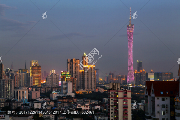 广州城市风光夜景