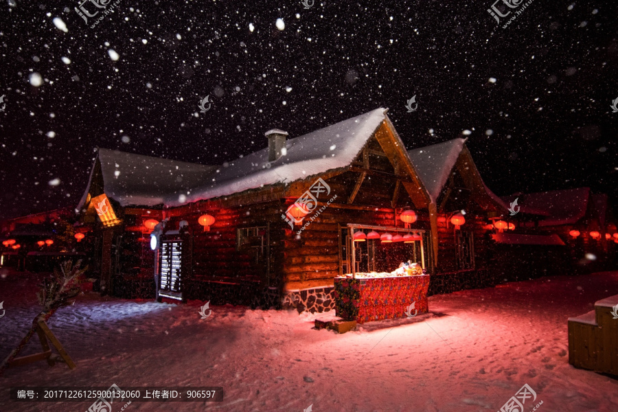 雪乡夜景