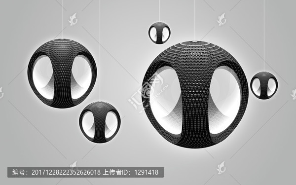 立體圓球藝術背景墻