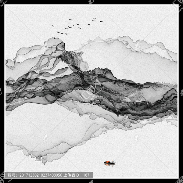 抽象意境水墨畫,水墨禪意
