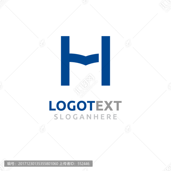 H字母標志logo