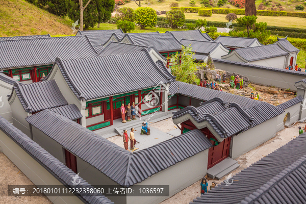 北京四合院,古建筑模型