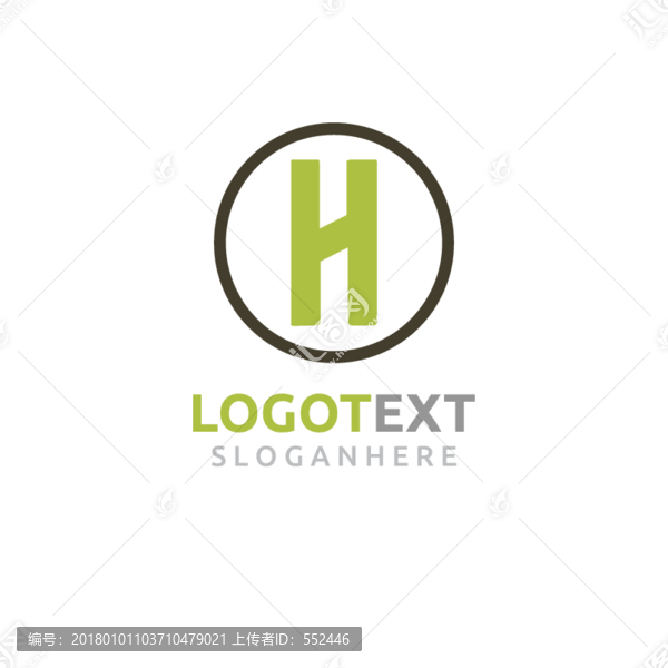 H字母標志logo