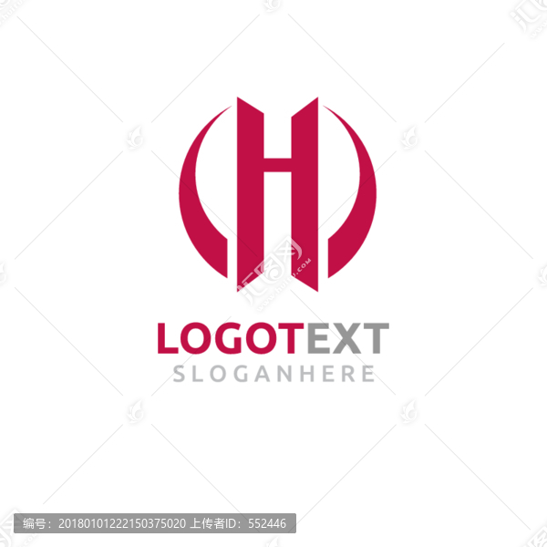 H字母,科技,標志logo