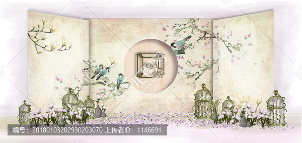 中式婚禮迎賓區(qū)