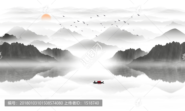 水墨畫,,山水畫
