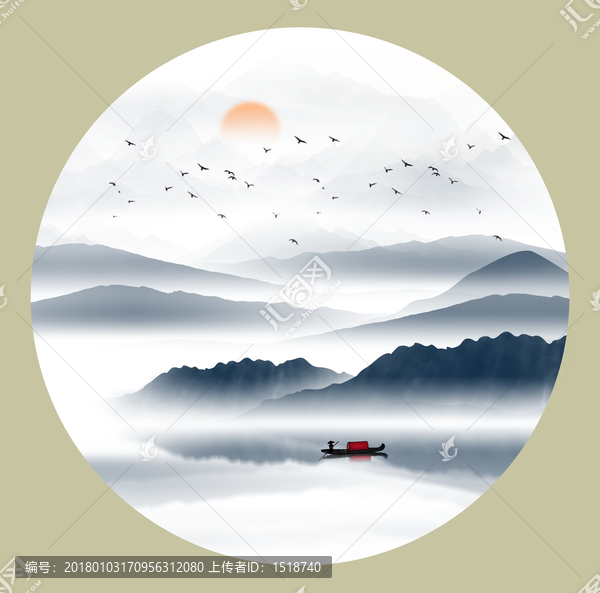 山水畫,水墨畫