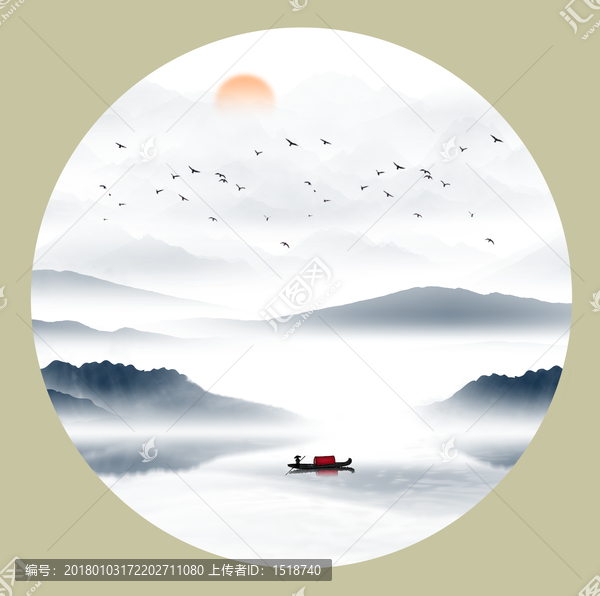 山水畫,水墨畫