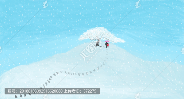 情人節雪景愛情故事