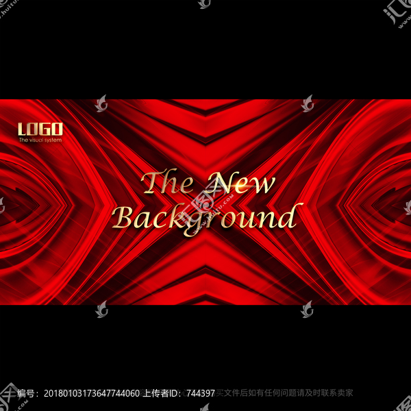 新版紅色通用畫(huà)面背景躍動(dòng)