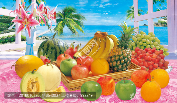 水果壁畫