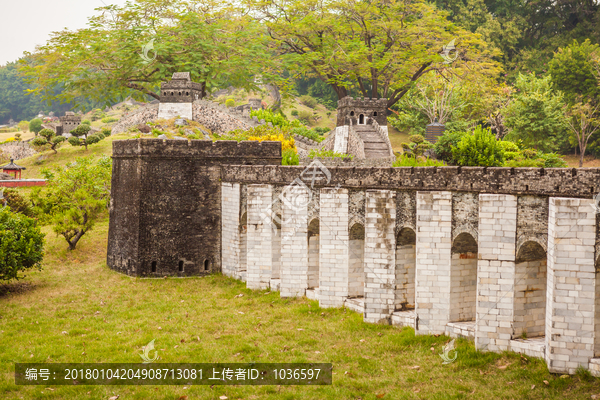 慕田峪长城,古建筑模型