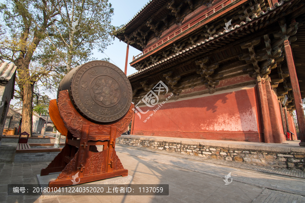 天津蓟州独乐寺,铜鼓