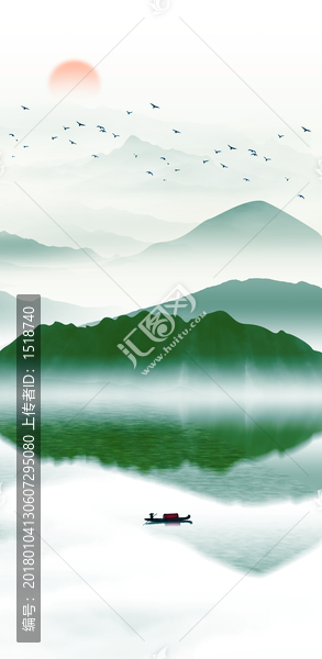 山水畫,水墨畫