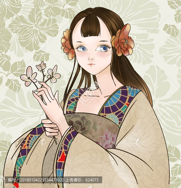 古,女子,封面,Q版,漫畫