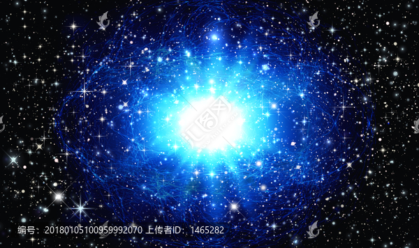藍色星空漩渦