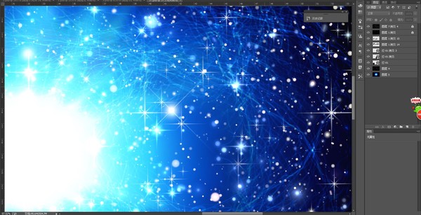 藍色星空漩渦