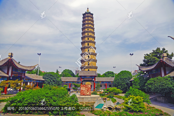 许昌塔,古镇,文峰塔,仿古建筑