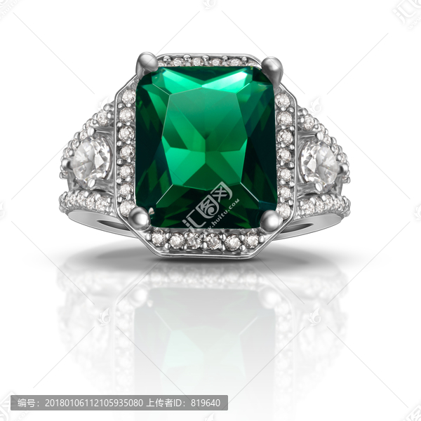 绿宝石戒指,珠宝首饰