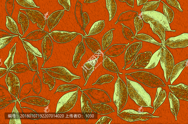 黃金葉背景