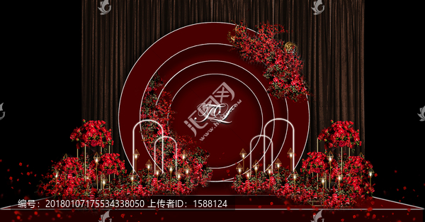 紅金婚禮留影區(qū)